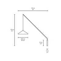 Vibia North 5630 wall lamp