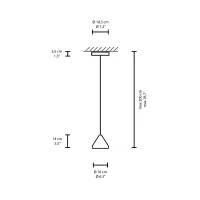 Vibia North lampada a sospensione