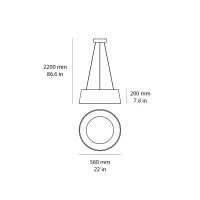 Stilnovo Oxygen led suspension lamp