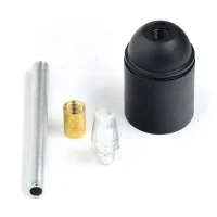 Cilindric Round E27 Lampholder Wood