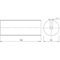 Portalampada Cilindrico Tondo E27 in Legno