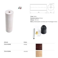 Cilindric Round E27 Lampholder Wood
