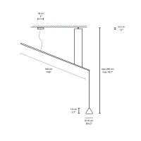 Vibia North lampada regolabile a sospensione