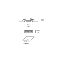 iGuzzini Laser Blade XS frame 5 led