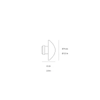 Fontana Arte Sillaba wall ceiling lamp