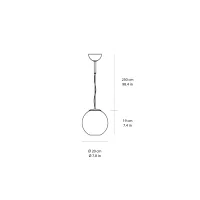 Fontana Arte Globo di Luce lampada a sospensione led