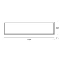 PAN Sibilla LED 40W 3000K 30x120 Tableau Pannello Incasso