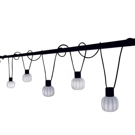 Martinelli Luce Kiki LED Kit 5 Suspension Lamps IP54 diffused light
