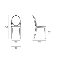 Kartell sedia Victoria Ghost
