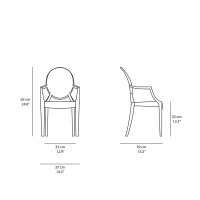Kartell Lou Lou Ghost chair