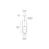 Wever & Ducrè Solli Cocoon led suspension lamp