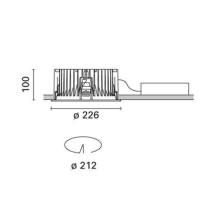 iGuzzini MB63 Reflex LED 20W round Recessed downlight