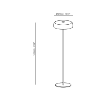 Ledsc4 Levels led floor lamp in blown glass