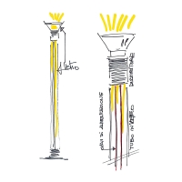 Martinelli Luce Dia floor lamp