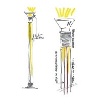 Martinelli Luce Dia lampada da terra