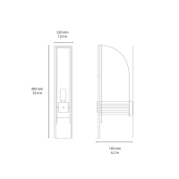 Martinelli Luce Marx lampada da parete led