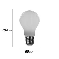 Daylight Italia Lampadina LED Milk Goccia A60 E27 8W 1055lm Daylight Italia Lampadina LED Milk Goccia A60 E27 8W 1055lm