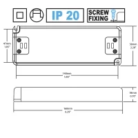 TCI CVD FLAT 30W 24V 220-240V alimentatore in tensione costante