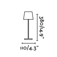 Faro TOC LED Table Lamp 2W portable Rechargeable IP54 use