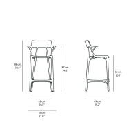 Kartell sgabello A.I. Recycled