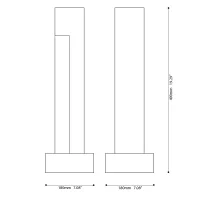 Ideal Lux Titano paletto da giardino led