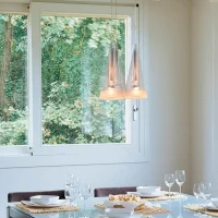 Flos Fucsia 3 triple Pendant Suspension Lamp in Glass
