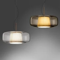 Vistosi Plissè led suspension lamp