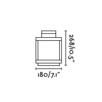 Faro KERALA LED Lampada portatile ricaricabile IP54 grigio