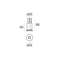 iLed Quantum 1 Fixed LED 2W 3000K 45° Recessed Ceiling
