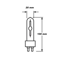 Osram POWERBALL HCI-T G12 150W 830 Warm Light Metal Halide Bulb