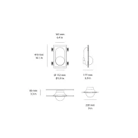 Novantadieci 9010 Segno led recessed lamp