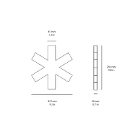 Novantadieci 9010 Asterisk led wall lamp
