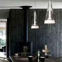 Flos Fucsia 1 Single Pendant Suspension Lamp in Glass