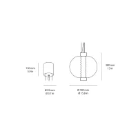 Kundalini Bolha led suspension lamp