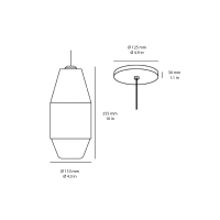 Kundalini Yuma led suspension lamp