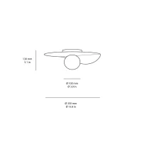 Kundalini Flow led ceiling lamp
