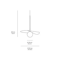 Kundalini Flow led suspension lamp