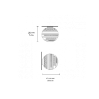 Karman Braille lampada da parete soffitto led