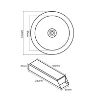 Cooper-Eaton Halo Pack 2 Incasso LED 3W Illuminazione Emergenza