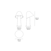 Novantadieci 9010 Minù black led bollard