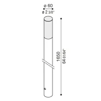 Lombardo Kit Line post 1500 paletto led cilindrico per esterno