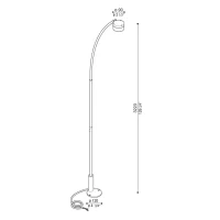 Lombardo Hasta R lampada da terra led per esterno