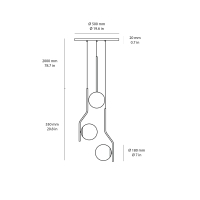 ACB Maui 3L led suspension lamp