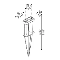 Lombardo spike for installation on the ground Pik series