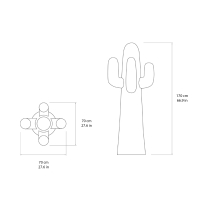 Gufram appendiabiti Another White Cactus