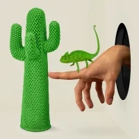 Gufram Another Green Cactus coat hanger