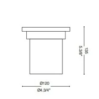 Ideal Lux Park PT1 Small Outdoor Floor Recessed Spotlight IP65