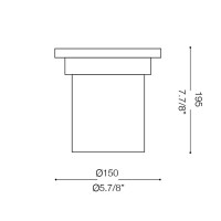 Ideal Lux Park PT1 Round Medium Outdoor Floor Recessed
