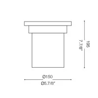 Ideal Lux Park PT1 Round Medium Outdoor Floor Recessed