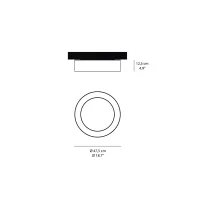 Vibia Duo 4870 lampada led da soffitto